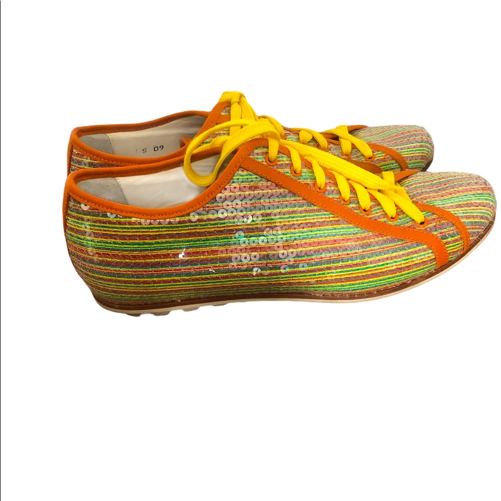 Vicini Italian Rainbow Sequin Shoes